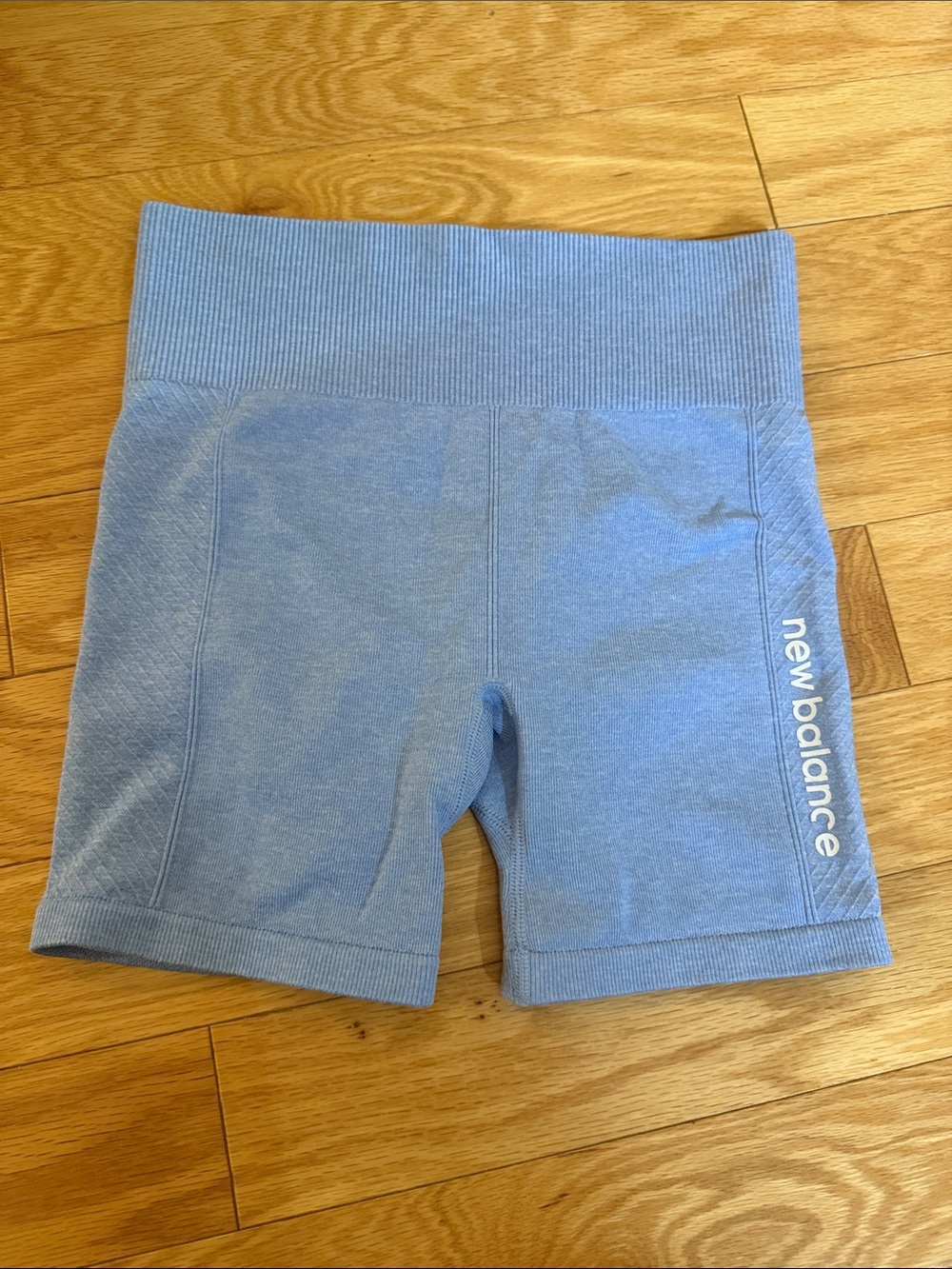 New Balance Women's Light Blue Seamless Performance Shorts